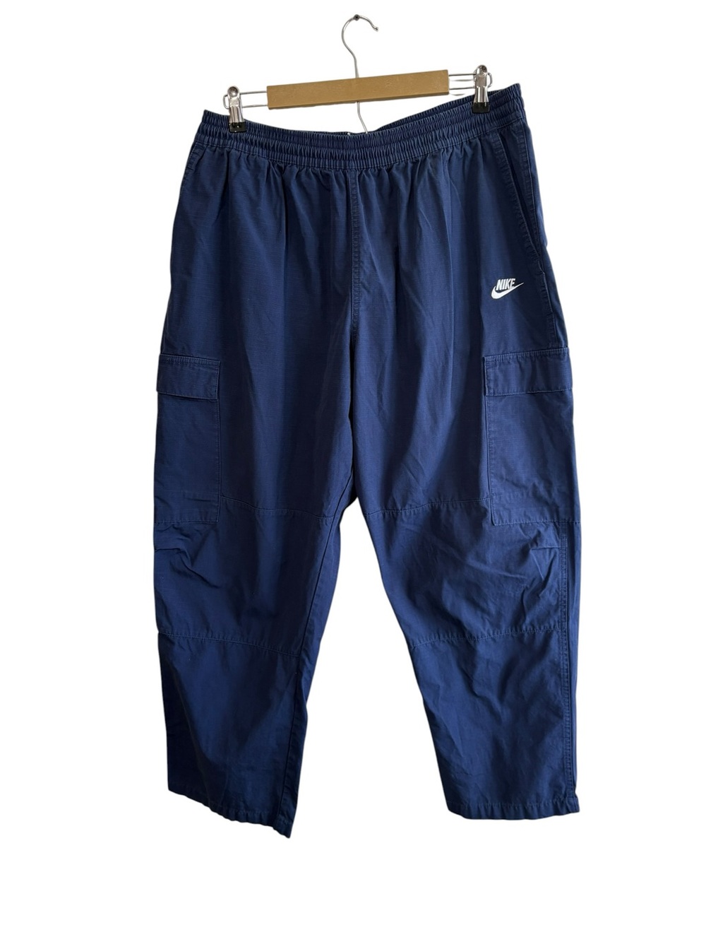 Nike Men’s 2XL Navy Blue Club Woven Cargo Pants Athletic Streetwear Baggy Y2K